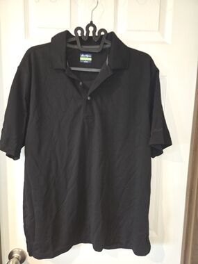 Men's Black Polo Shirt Ben Hogan Size Large